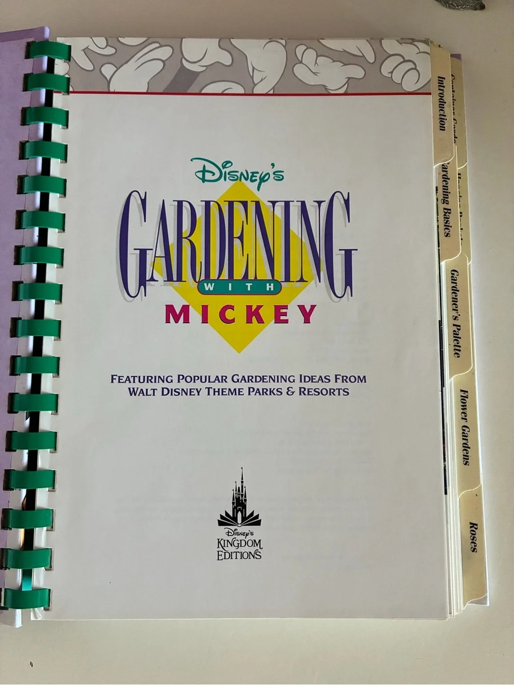 First Edition Disney Parks Vintage Disney Gardening with Mickey Book